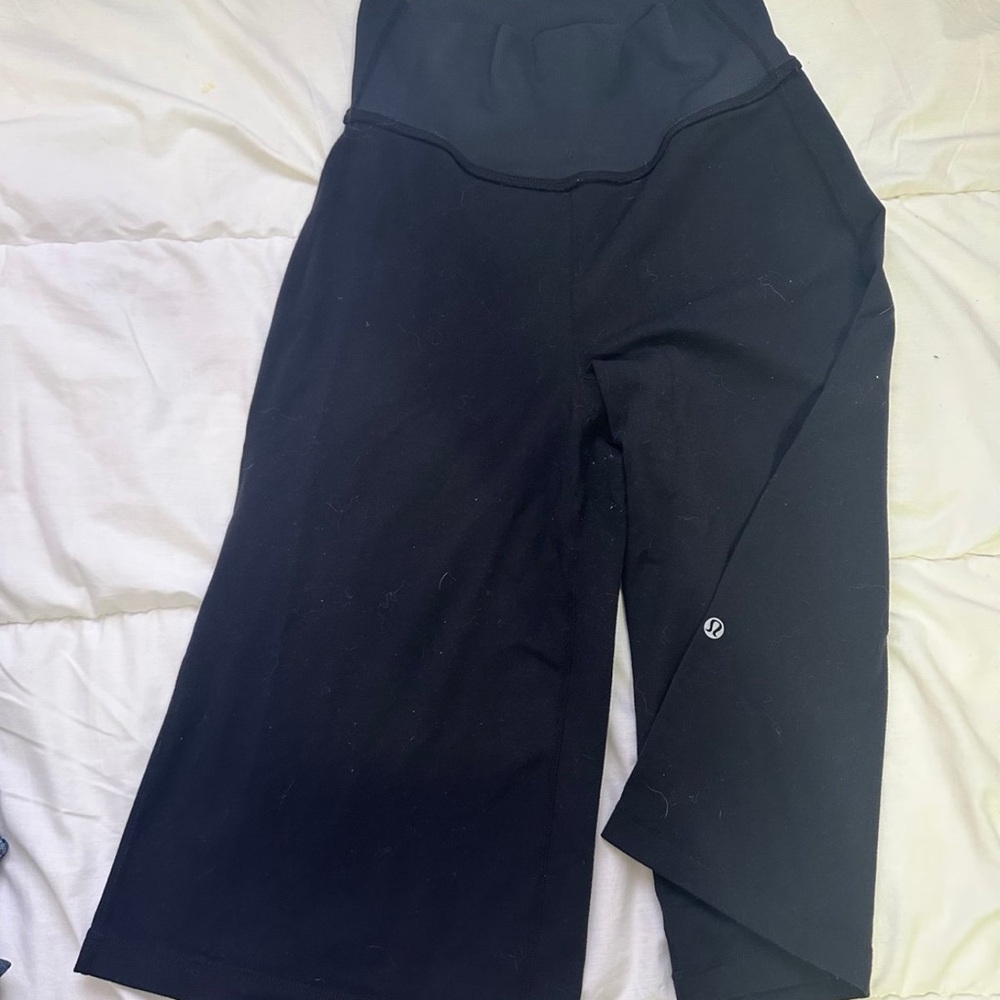 Black Wide-Leg Yoga Pants